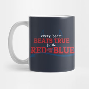 Every Heart Beats True for the Red and The Blue Mug